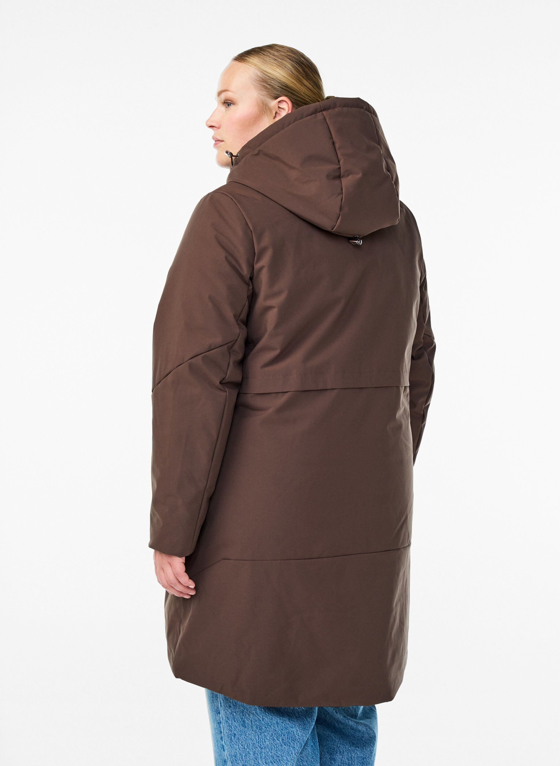 ZizziWinterjacke mit verstellbarer Taille, Braun, Model image number 1