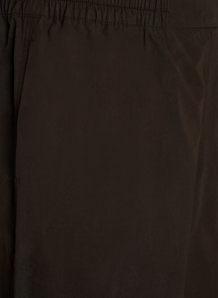 Hoch taillierte Ballonhose aus Baumwolle, Braun, Packshot image number 2