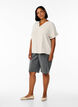Lockere Bluse mit kurzen &Auml;rmeln, Beige, Model image number 1