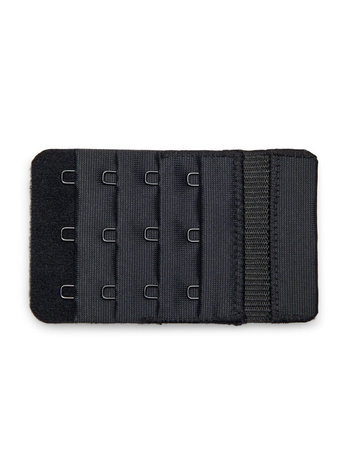 BH-Verl&auml;ngerung mit drei H&auml;kchen, Schwarz, Packshot image number 0