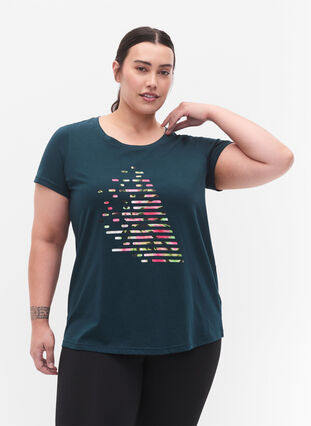 Trainings-T-Shirt mit Print, Ponderosa Pine w. A, Model image number 0