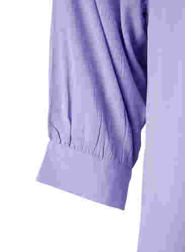 Viskosetunika mit 3/4-Ärmeln, Lavender, Packshot image number 2