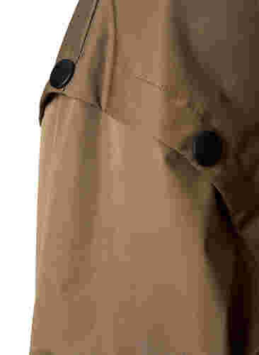 Winddichte Parka-Jacke mit verstellbarer Taille, Teak, Packshot image number 2