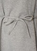 Bluse mit Bindeband und Puff&auml;rmeln, Grau, Packshot image number 2