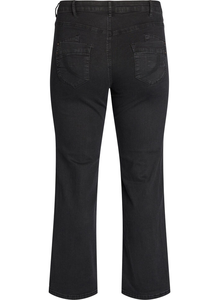Gemma Jeans in Regular Fit mit hohem Bund, Schwarz, Packshot image number 1