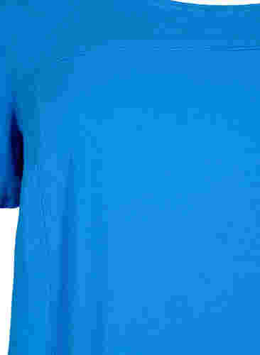 Kurzarm Kleid aus Baumwolle, French Blue, Packshot image number 2