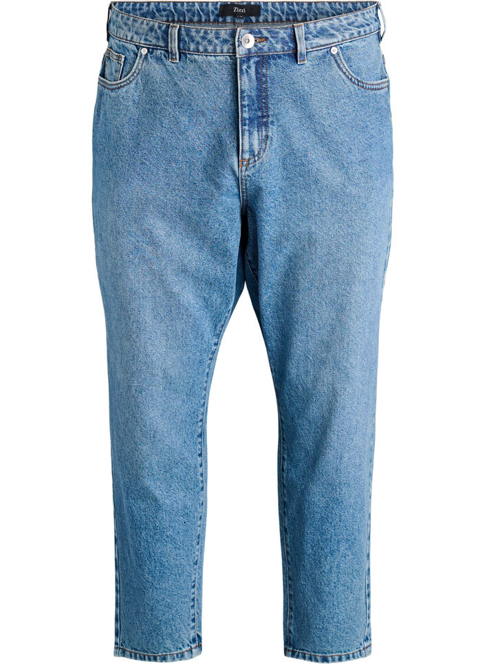 Mille Mom-Fit-Jeans mit hoher Taille, Blau, Packshot image number 0