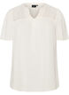 Bluse aus Viskose mit Broderie Anglaise, Beige, Packshot image number 0