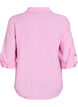 Bluse aus Leinen und Viskose mit 3/4-&Auml;rmeln, Pink, Packshot image number 1