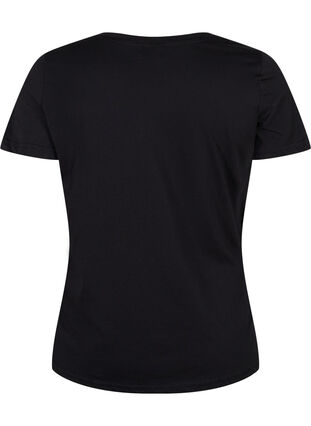 Weihnachts-T-Shirt aus Baumwolle, Black Loading, Packshot image number 1