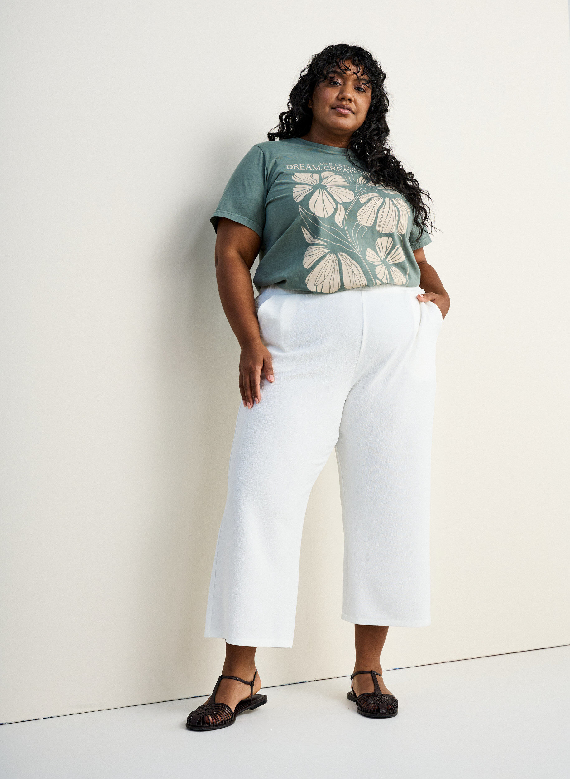 Lose Hose mit 7/8-L&auml;nge