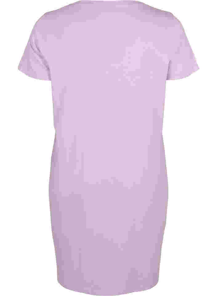 Kurzärmeliges Nachthemd aus Baumwolle, Lilac Breeze w. Life, Packshot image number 1