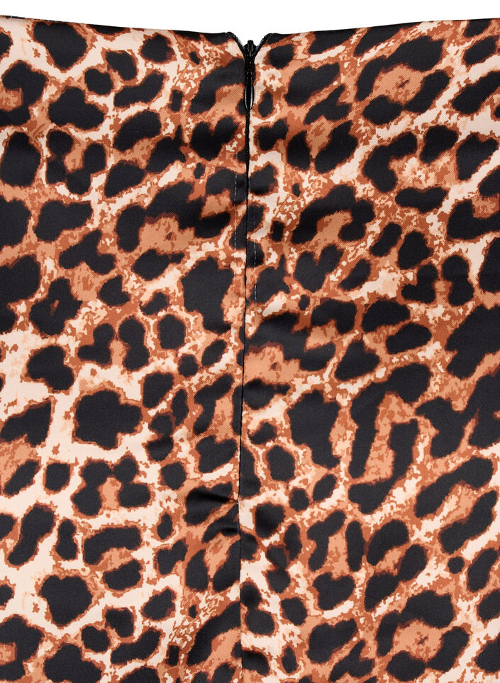 Rock mit Leopardenmuster und Schlitzen, Leopard AOP, Packshot image number 2