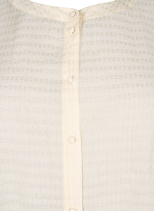 Lyocell-Hemdbluse mit Textur, Antique White, Packshot image number 2
