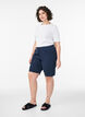 Lockere Shorts aus Baumwolle mit Taschen, Blau, Model image number 1