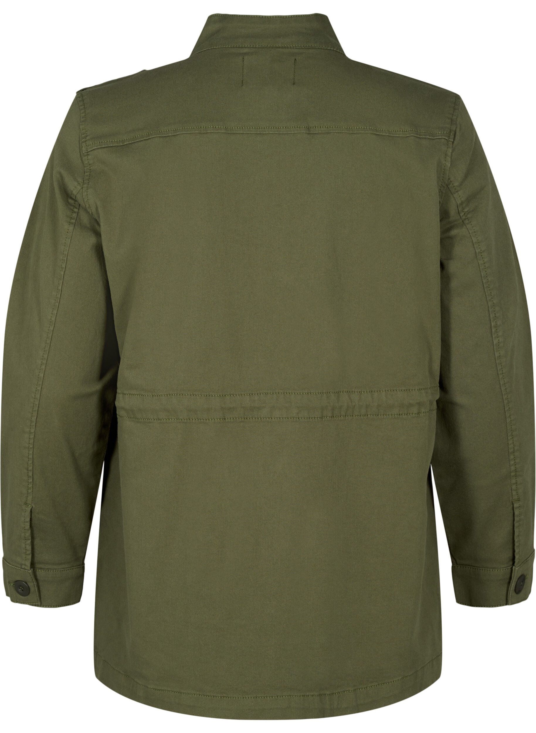 ZizziJacke aus Canvas mit Taschen, Thyme, Packshot image number 1