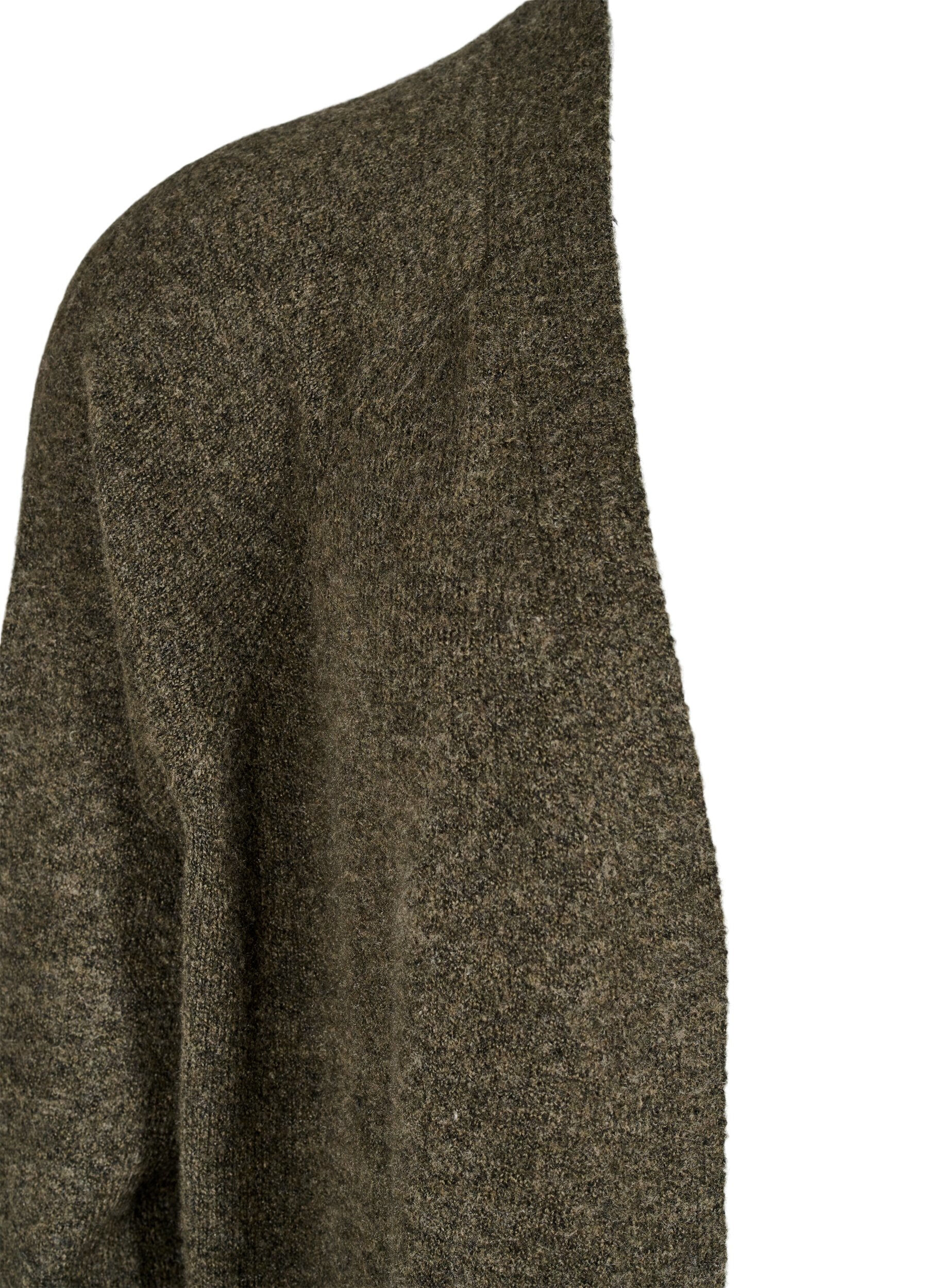 ZizziLange Strickjacke mit Taschen, Sea Turtle Mel., Packshot image number 2