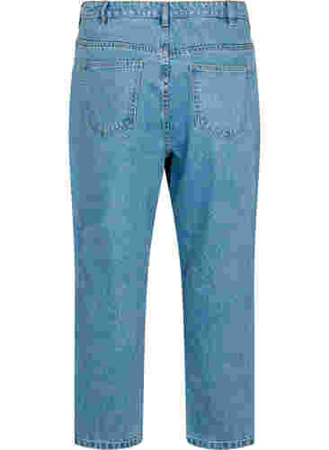 Cropped Gemma Jeans mit hoher Taille, Light blue denim, Packshot image number 1