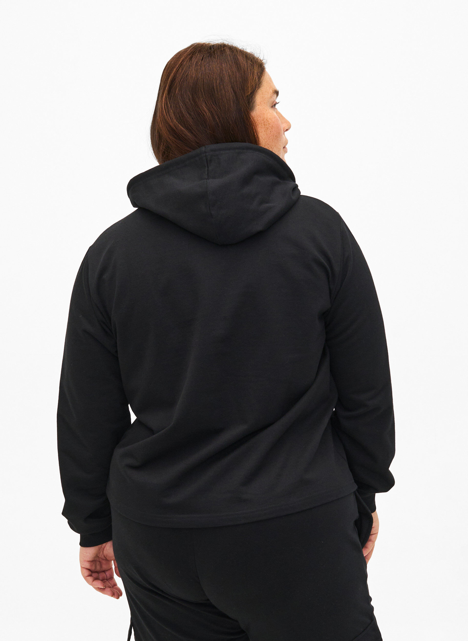 ZizziSweatshirt-Hoodie, Black, Model image number 1