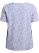 Bluse mit Struktur und kurzen &Auml;rmeln, Blau, Packshot image number 1