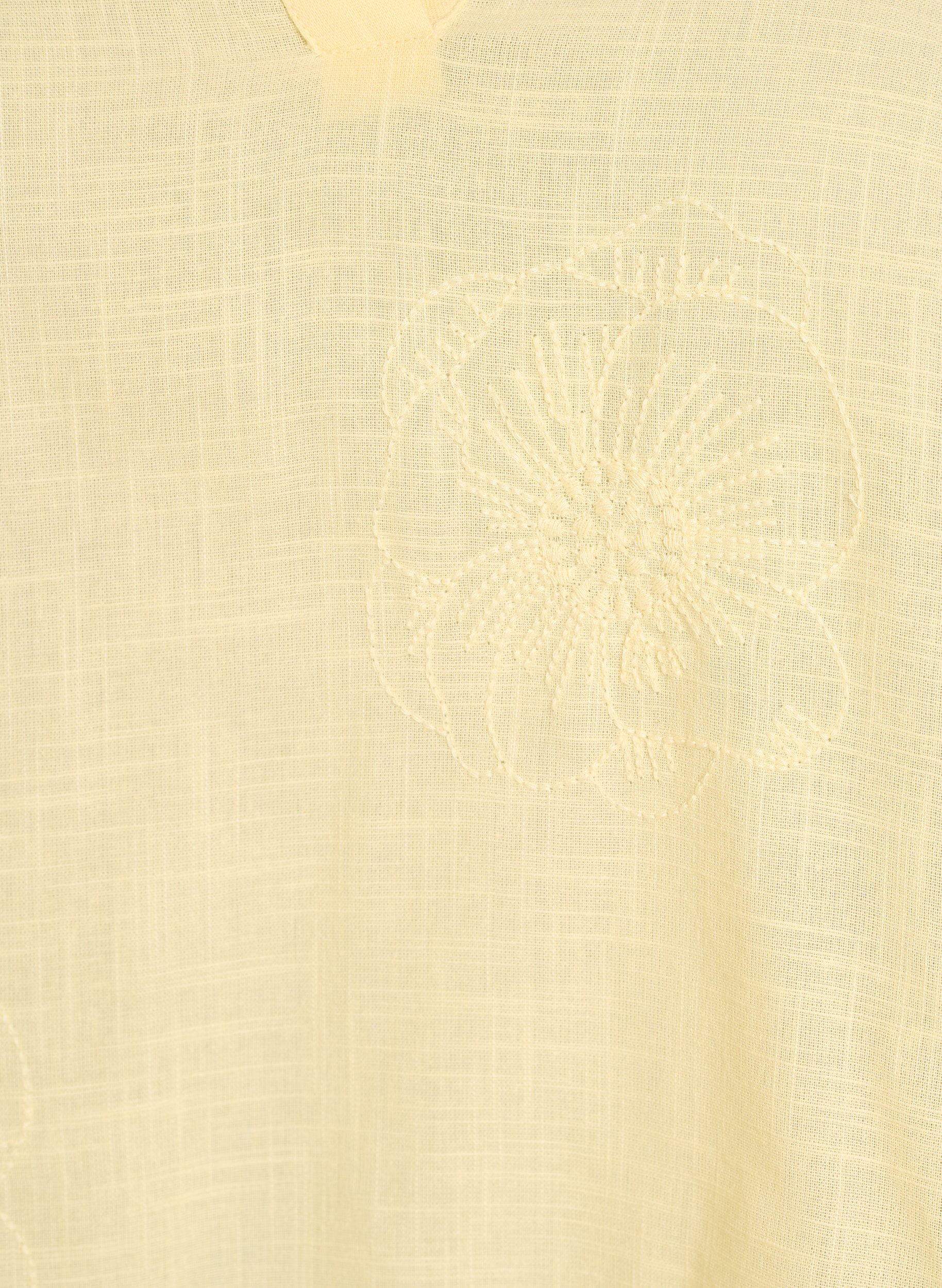 ZizziBluse aus Baumwolle mit gestickten Details und 3/4-&Auml;rmeln, Gelb, Packshot image number 2