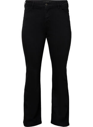 Ellen Bootcut-Jeans mit hoher Taille, Black, Packshot image number 0