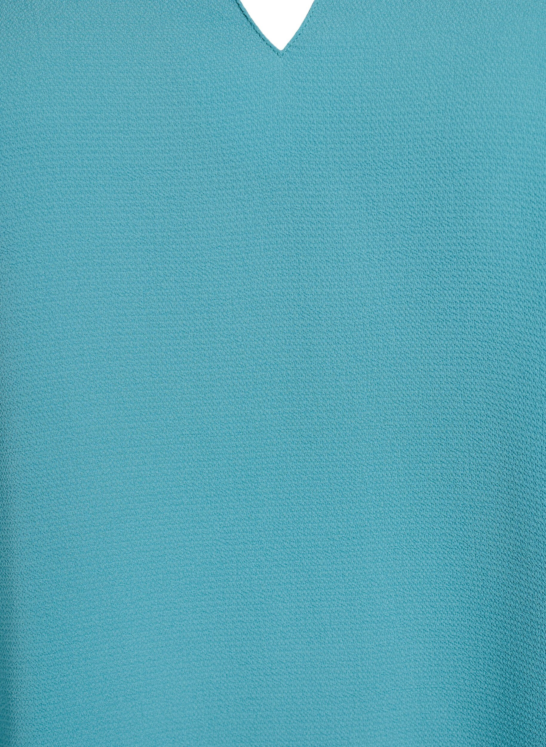 ZizziKurz&auml;rmlige Bluse mit V-Ausschnitt, Gr&uuml;n, Packshot image number 2