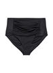 Bikini-Unterteil mit hoher Taille, Schwarz, Packshot image number 0