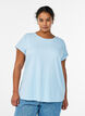 Kurz&auml;rmeliges T-Shirt aus Baumwollmischgewebe, Blau, Model image number 0