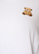 T-Shirt aus Bio-Baumwolle mit Teddyb&auml;r-Motiv, Wei&szlig;, Packshot image number 2