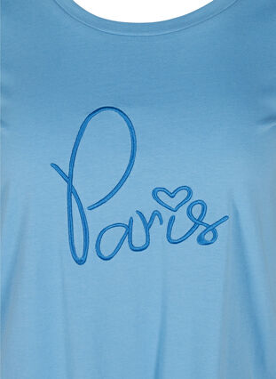 Kurzarm T-Shirt mit Print, Blue Jasper, Packshot image number 2