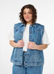 Jeansjacke mit abnehmbaren &Auml;rmeln, Blau, Model image number 3