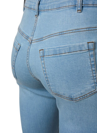 Ellen Bootcut-Jeans mit hoher Taille, Ex Lgt Blue, Packshot image number 3