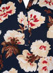 Bluse mit kurzen &Auml;rmeln und V-Ausschnitt , Blau, Packshot image number 2