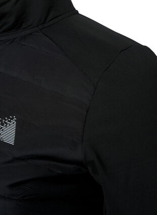 Sport-Cardigan mit Steppung und Reißverschluss, Black, Packshot image number 3