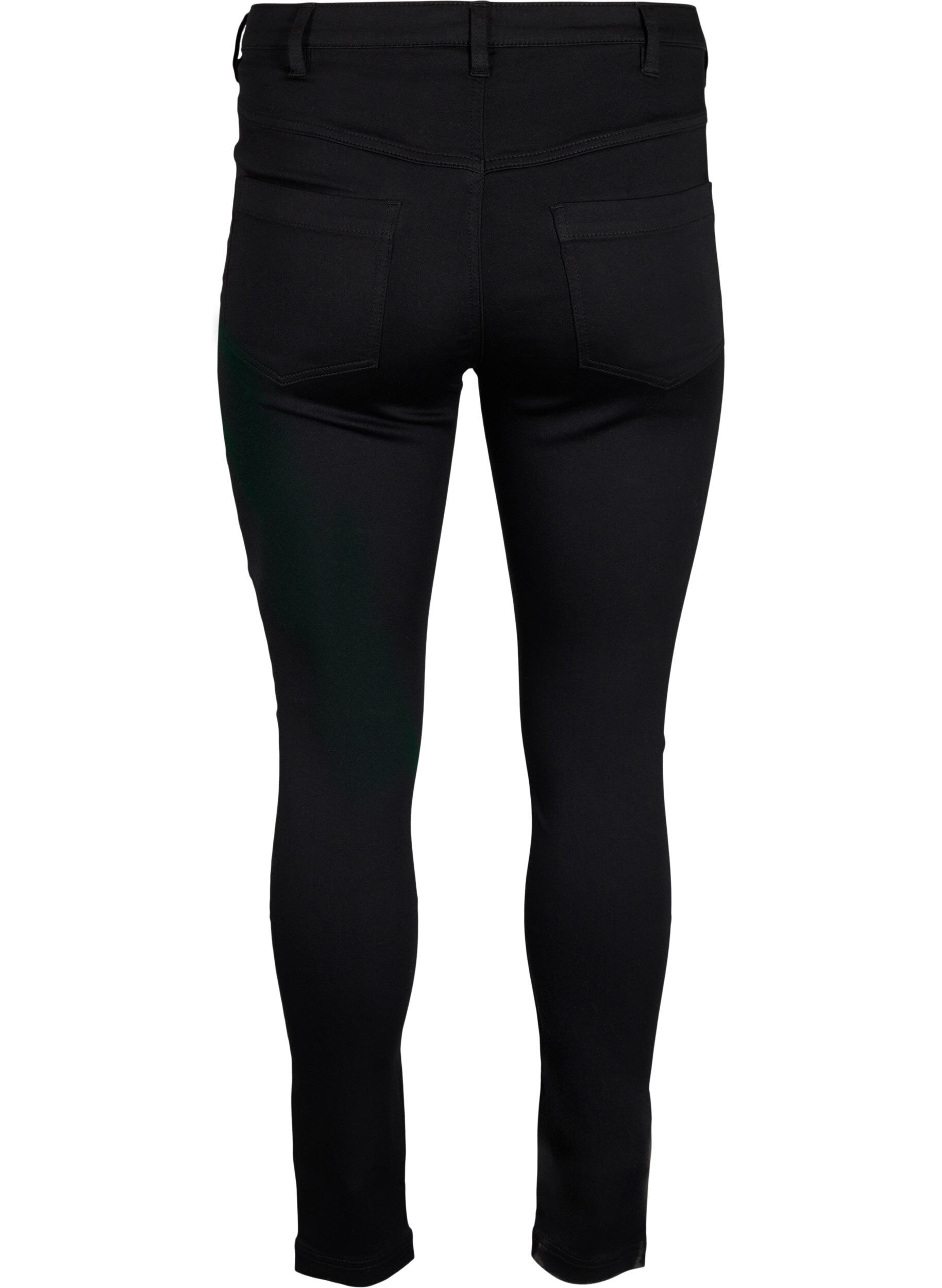 ZizziSuper Slim Amy Jeans mit aufgestickten Details, Black, Packshot image number 1