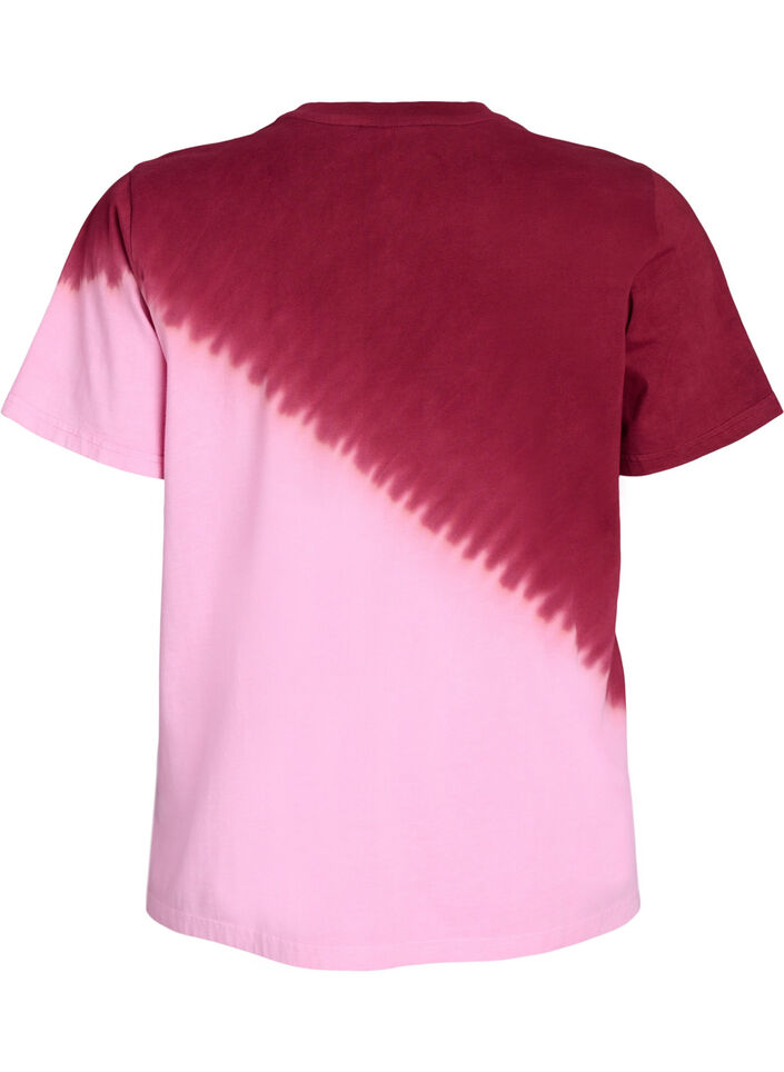 Dip-Dye-T-Shirt aus Bio-Baumwolle, Rot, Packshot image number 1