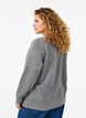 Sweatshirt mit Kontrastnähten, Medium Grey Mél, Model image number 1