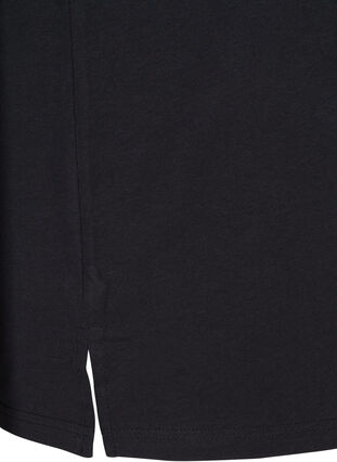 Baumwoll T-Shirt mit Nieten, Black , Packshot image number 3