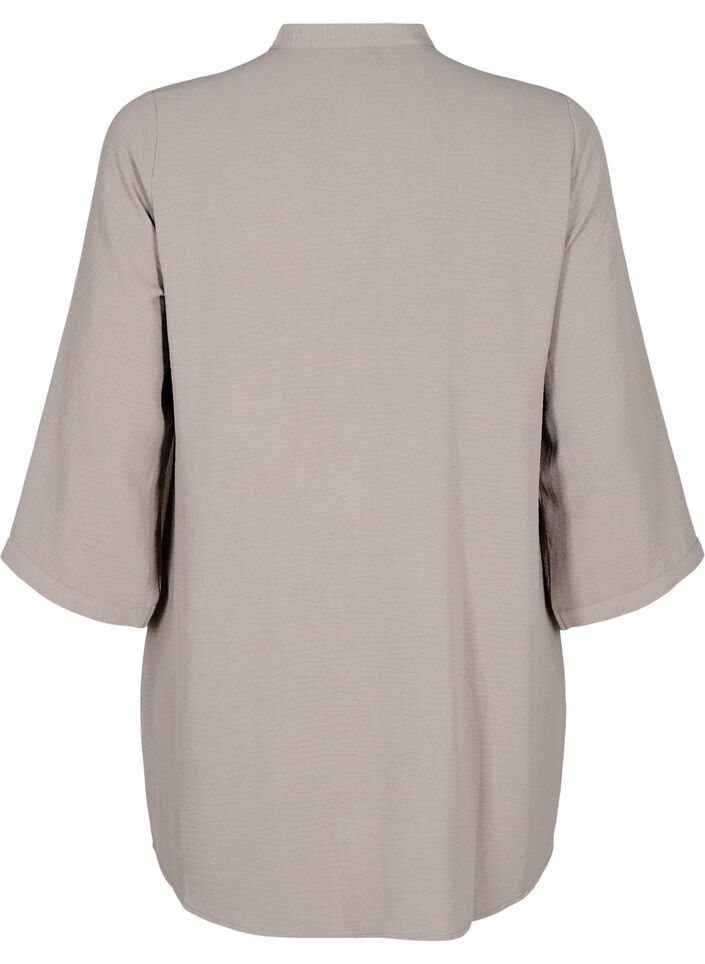 Tunika mit 3/4-&Auml;rmeln, Beige, Packshot image number 1