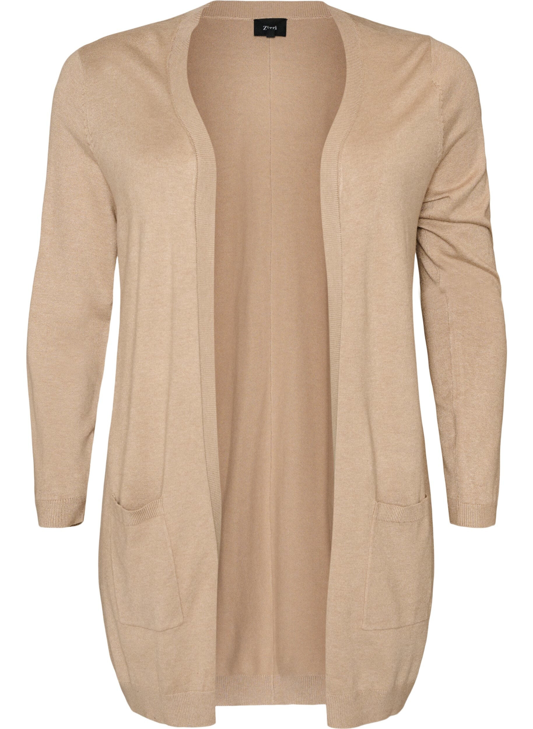 Lange Strickjacke aus einer Viskosemischung