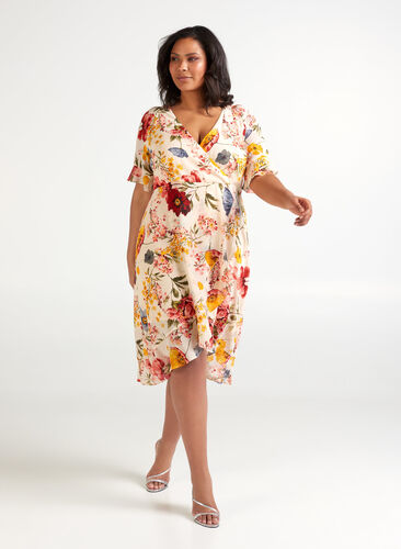 Dress, AOP FLOWER, Model image number 0