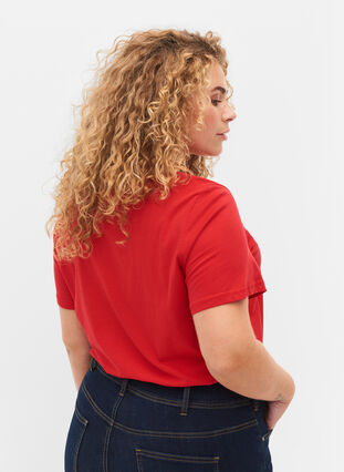 Baumwoll-T-Shirt mit Aufdruck, Chinese Red Arisona, Model image number 1