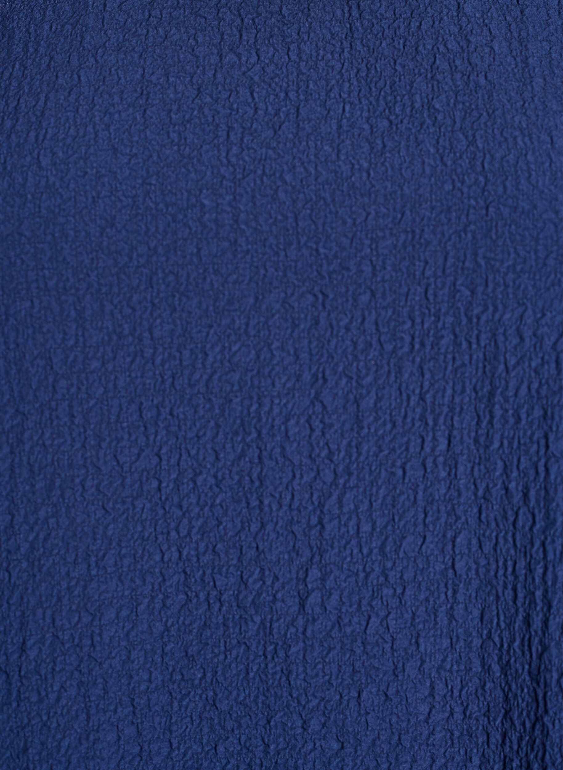 ZizziKurzes Kleid mit gecrinkelter Textur und kurzen &Auml;rmeln, Blau, Packshot image number 2