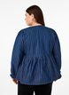 Gestreifte Jeansbluse mit Schleife vorne, Blau, Model image number 2