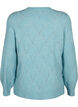 Gestrickter Pullover mit Lochmuster, Reef Waters Mel., Packshot image number 1