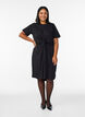 Kleid aus Baumwolle mit Twist-Detail, Schwarz, Model image number 1