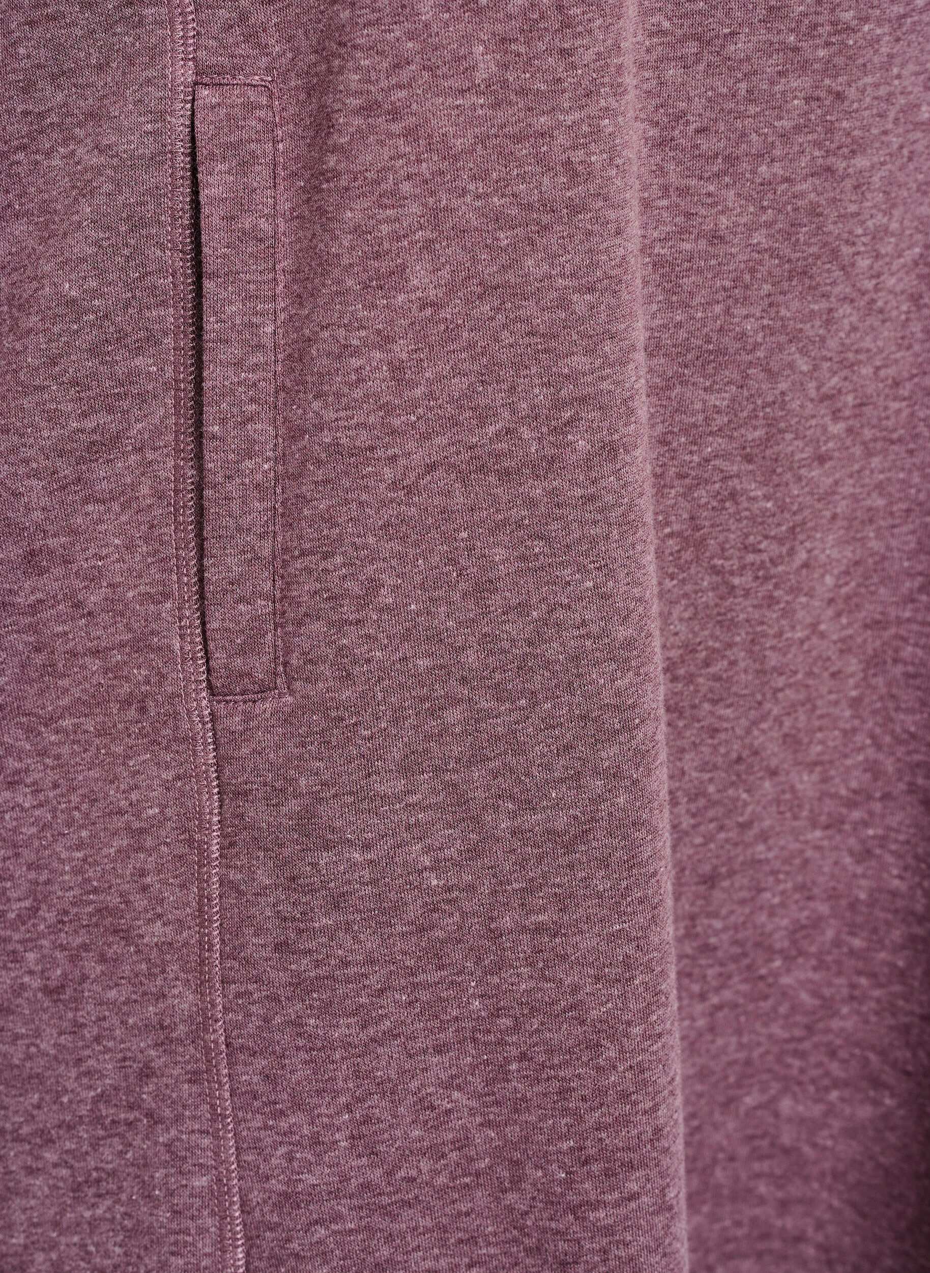 ZizziKurzes Sweatshirtkleid mit Stehkragen und Taschen, Rot, Packshot image number 3