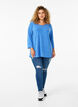 Bluse mit 3/4-Ärmeln und Streifenmuster, Princess Blue Mel., Model image number 2