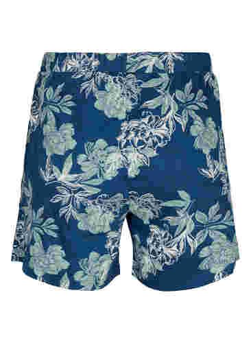 Lockere Pyjamahose mit Print, Insignia Blue AOP, Packshot image number 1
